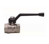 VALVOLA A SFERA PASSAGGIO TOTALE FILETTATURA FF 1"1/2 DN 40 PN 40 leva acciaio