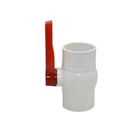 Valvola a sfera per acqua, Valvola a sfera in PVC da 1,25" 1,5" 2" 2,5", DN32 DN40 DN50 DN65 Valvola dell'acqua in PVC Rubinetto da giardino Connettori for tubi hot melt (dimensioni: G1.25 x filettatu