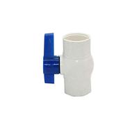 Valvola a sfera per acqua, Valvola a sfera in PVC da 1,25" 1,5" 2" 2,5", DN32 DN40 DN50 DN65 Valvola dell'acqua in PVC Rubinetto da giardino Connettori for tubi hot melt (dimensioni: G1.25 x filettatu
