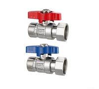 Valvola a sfera per caldaia diritta resistente, 1/2 femmina NPT porta completa, per tubi dell'acqua calda e fredda da 4 pollici, per forni sospesi o linee di riscaldamento centralizzato (dritto i)