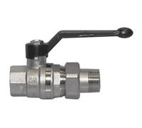 VALVOLA A SFERA PER COLLETTORE MF CON BOCCHETTONE E LEVA 3/4 DN 20 PN 40