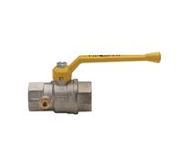 VALVOLA A SFERA PER GAS A PASSAGGIO TOTALE DIRITTA C/PRESA PRESSIONE 1"1/2 DN 40