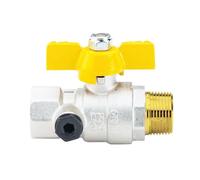 Valvola a sfera per Gas Enolgas Top Test M/F 3/4 con farfalla S1438N35