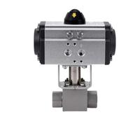 Valvola a sfera pneumatica ad alta pressione in acciaio inossidabile 304 valvola a sfera Q611F-320P/316L valvola a sfera filettata ad altissima pressione(DN8)