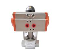 Valvola a sfera pneumatica femmina DN10 DN15 DN20 DN32 DN50, 320 bar, acciaio inossidabile SS304, 1 pezzo(2")