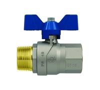 VALVOLA A SFERA PT CON FARFALLA EVOLUTION MASCHIO-FEMMINA 1" F-BRICO
