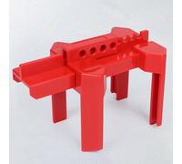 Valvola a sfera regolabile Blocco di sicurezza dispositivo di blocco con lucchetto Tag per manutenzione industriale DN8-DN50 Diametro tubi ABS resistente alla temperatura (B)