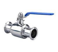 Valvola a sfera sanitaria in acciaio inossidabile 304 a 2 vie da 1,5 pollici Tri Clamp Ghiera Tipo 1Pc(25mm)