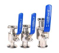 Valvola a sfera sanitaria in acciaio inossidabile 304 con ghiera Tri-Clamp da 1,5", 2" e 2,5" for diario di produzione di birra fatta in casa(25x50.5mm 1.5 in. TC,316)