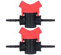 Valvola a Sfera Spinata 2PCS Regolatore di Flusso Valvola a Sfera Interruttore di Spegnimento con Portagomma per Irrigazione a Goccia e Acquariper Tubi di Irrigazione a Goccia(3.5MM flow regulator)