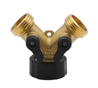 Valvola a sfera tipo Y in ottone Splitter for acqua a due vie Connettore for tubo da giardino Rubinetto Adattatore for separatore separatore for valvola a sfera