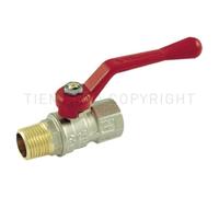 Valvola a sfera Tornado acqua m f 2 pollici ottone nichelato ISO 7 TIEMME 238002