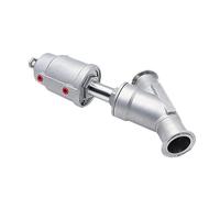 Valvola a sfera, Valvola a sede inclinata DN50 Pneumatica in acciaio inossidabile Installazione rapida 16bar Guarnizione valvola a(Single acting)