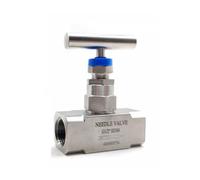 Valvola a sfera, Valvola A Spillo Ad Alta Pressione In Acciaio Inossidabile 6000 Psi 1/4 "3/8" 1/2 "Tubo For Strumenti A Globo Con Filettatura Femmina A Scheda Passante(1/2",NPT_ORDINARY)