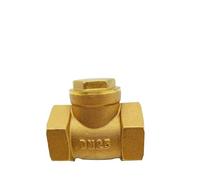 Valvola A Sfera Valvola di ritegno con filettatura interna in ottone BSP DN15 DN20 DN25 DN32 DN40 DN50 DN65 for tubo del contatore dell'acqua orizzontale unidirezionale(DN65)