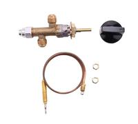 Valvola a Sfera, Valvola di sicurezza for il controllo del pozzo del fuoco del gas propano GPL Valvola del riscaldatore a gas del dispositivo for la rottura a fiamma con termocoppia e manopola
