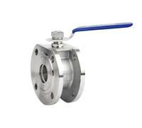 Valvola A Sfera Wafer In Acciaio Inossidabile 304/316L, 1 Valvola A Sfera Manuale Sottile In Stile Italiano, 1,6 MPa Resistente Alle Perdite For Il Controllo Dell'acqua(SS304,DN25)