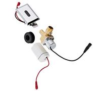 Valvola a solenoide per WC a infrarossi completamente automatica con sensore orinatoio con intervallo di rilevamento personalizzabile di 30-100 centimetri G1/2 Ingresso CC 6v per bagni commerciali