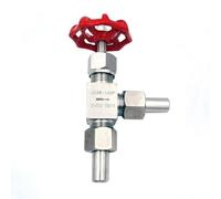 Valvola a spillo ad angolo in acciaio inossidabile 304 J24W-160P Valvola a spillo saldata Valvola di arresto ad alta pressione(DN10 OD14mm)