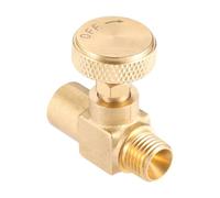 Valvola a spillo for il controllo del flusso di gas propano GPL ad alta pressione in ottone for impieghi gravosi da 1/4" femmina NPT X maschio