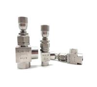 Valvola a spillo micrometrica ad angolo retto in acciaio inossidabile 304 da 1 pezzo - Elettrovalvola a solenoide for controllo di flusso di precisione con filettatura femmina(3/8 In)