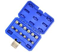 Valvola a spina per olio, 12 pezzi, universale, portatile, tester | Tappo iniettore Common Rail per SUV Pickup RV Van Rimorchio Camion Bus Officina Garage Motori
