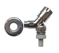 Valvola a Squadra 1/2 Pollice con Impugnatura Comfort in Ottone Cromato