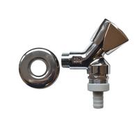 Valvola a Squadra con Aeratore 1/2 in Ottone Cromato