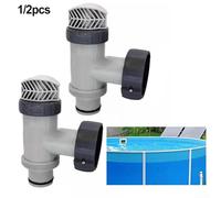 Valvola a stantuffo per piscina a due pezzi per Intex 10747 25010, soluzione di facile manutenzione (1 pz)