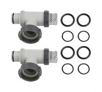 Valvola a stantuffo per piscina per modelli Intex 10747 25010 semplifica la gestione del flusso d'acqua e la facile installazione (2 pezzi)