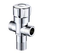 Valvola a tre vie in acciaio inossidabile 304, valvola angolare, ingresso e due uscite, rubinetto, valvola for WC, doppia uscita, doppio scopo(8)