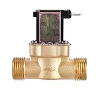 Valvola Acqua, 1/2"Ac 220V Valvola Magnetica Elettromagnetica Normalmente Chiusa In Ottone Per Controllo Acqua, Anticorrosione E Resistente