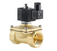 Valvola acqua con elettrovalvola normalmente chiusa, bobina completamente chiusa IP65, AC220V DC12V DC24V, G3/8" G1/2" G3/4" G1" G1-1/4" G1-1/2"(1-1/4",24V)