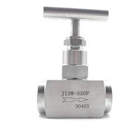 Valvola ad ago idraulica in acciaio inossidabile 304 di progettazione diritta 38" con 320 PSI valutazione di pressione e filettatura NPT da 3/8 di pollice per sistemi fluidi industriali