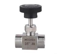 Valvola ad ago in acciaio inox con filo interno per connessione sicura in varie applicazioni (3/8)