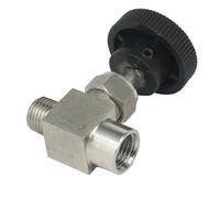 Valvola ad ago NPT controllo flusso NPT media di controllo filettatura pressione