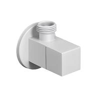 Valvola ad angolo 1/2 x 1/2,Valvola di arresto ad angolo in ottone,Valvole for rubinetto for lavabo da bagno,Valvole di chiusura for lavabo da bagno,Per lavelli,nero(Blanc)