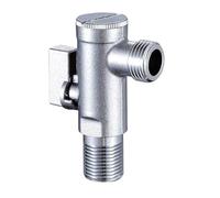 Valvola ad angolo con filtro, grande portata, nucleo a sfera, rimovibile, lavabile, rubinetto intelligente per WC, scaldabagno, interruttore a pedale triangolare, on/off(Coffee)