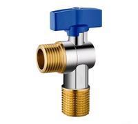 Valvola ad angolo con nucleo a sfera in rame ad apertura completa per acqua calda e fredda, per sistemi di scaldabagno che necessitano di soluzioni affidabili e valvole (E)