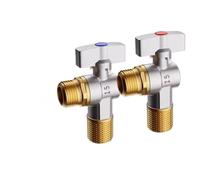 Valvola ad angolo con nucleo a sfera, valvola di arresto 'acqua a grande flusso G1/2 e rubinetto della valvola di controllo del flussostato 'acqua fredda(Cold)