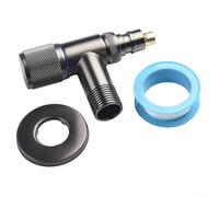 Valvola ad angolo in acciaio inox G1/2, rubinetto ad apertura rapida da parete, rubinetto di arresto dell'acqua per lavatrice, lavello da cucina, bagno, lavello, doccia, isolatore, colore argento