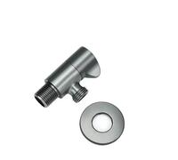 Valvola ad angolo in ottone cromato nero oro rosa ingresso bagno uscita singola e doppia G1/2 arresto acqua WC cucina(Type N)