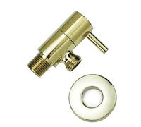 Valvola ad angolo in ottone cromato nero oro rosa ingresso bagno uscita singola e doppia G1/2 arresto acqua WC cucina(Type R)