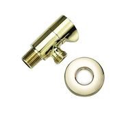 Valvola ad angolo in ottone cromato nero oro rosa ingresso bagno uscita singola e doppia G1/2 arresto acqua WC cucina(Type O)