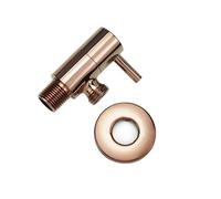 Valvola ad angolo in ottone cromato nero oro rosa ingresso bagno uscita singola e doppia G1/2 arresto acqua WC cucina(Type S)