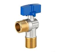 Valvola ad angolo in ottone da 1,3 cm con tecnologia a prova di perdite per un flusso d'acqua stabile e conservazione negli impianti idraulici (standard blu * 1))