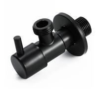 Valvola ad angolo nero 304 Valvola di arresto dell'acqua in acciaio inox freddo e caldo Accessori da bagno generali 1 pz