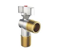 Valvola Ad Angolo Per Rubinetto 2 Pezzi In Ottone Rubinetto Dell'acqua Calda E Fredda Valvola Ad Angolo G1/2 "bagno Cucina Lavello Di Arresto Collegamento WC Regolatore Pressione(Hot water valve)