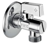 Valvola ad angolo per sciacquone 1/2"x1/2" cromo Cromo