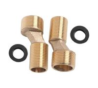Valvola ad angolo regolabile per bagno doccia rubinetto con piede curvo adattatore per rubinetto da parete adatto per applicazioni in cucina e bagno, realizzato con materiali metallici (stile E lungo)